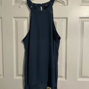 High neck Torrid Navy Shirt